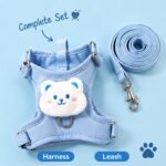 Cute Cat Harness & Leash Set – Adjustable Breathable Walking Vest with Secure Anti-Escape Design for Kittens & Cats - Image 2