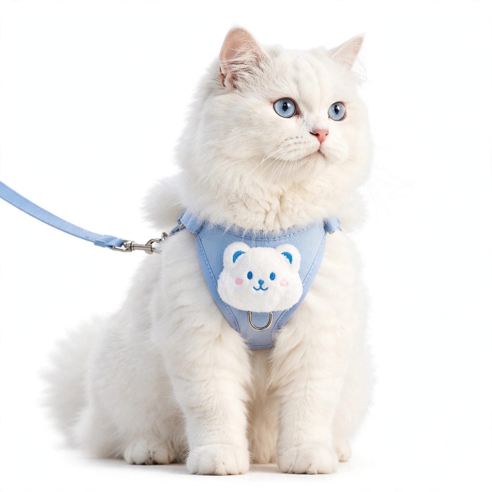WhatsApp Image 2026-10-02 at 10.47.55 AM (3) Cute Cat Harness & Leash Set – Adjustable Breathable Walking Vest with Secure Anti-Escape Design for Kittens & Cats - Image 1