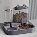 2-in-1 Automatic Pet Feeder & Water Dispenser for Cats & Dogs – Large Capacity Gravity Food Feeder with Continuous Water Bowl - Image 6