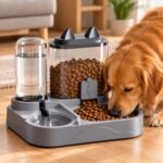 2-in-1 Automatic Pet Feeder & Water Dispenser for Cats & Dogs – Large Capacity Gravity Food Feeder with Continuous Water Bowl - Image 4