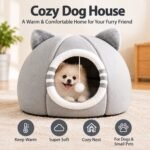 Cozy Cat Cave Bed – Soft & Warm Pet House for Cats & Small Dogs, Comfortable Sleeping Nest with Covered Tent Design - Image 3