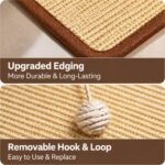 Standing Sisal Cat Scratcher with Hanging Ball – Space-Saving Cat Scratching Board for Sofa, Chair & Door Protection - Image 6