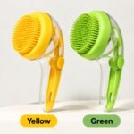 Long Handle Pet Bath Brush with Shampoo Dispenser – Soft Silicone Dog & Cat Grooming Comb, Massage Scrubber for Bathing, Cleaning & Loose Hair Removal - Image 7