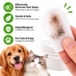 Pet Eye Wipes for Dogs & Cats – 130 Count Tear Stain Remover & Eye Cleaning Wipes, Gentle No-Irritation Wet Wipes for Eye Discharge, Dirt & Daily Pet Grooming - Image 7