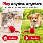 Interactive Pet Ball Toy for Cats & Small Dogs – Smart Self-Rolling Electric Ball with Adjustable Speed, Obstacle Avoidance & Elastic Rope - Image 5