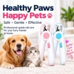 Pet Nail Grinder & Clipper – Quiet LED Dog & Cat Nail Trimmer with Safe, Precise & Labor-Saving Claw Care Design
